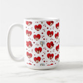 Herzliche Ausdrücke: Valentinstag Muster Kaffeetasse (Links)