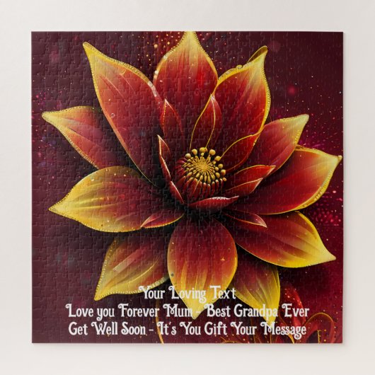 Herzliche Blooms: Eine Personalisierte Überraschun Puzzle (Vertikal)