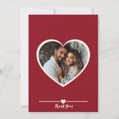 Herzliche Blooms Flat Dankeschön Karte (Rückseite)