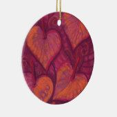 Herzliche Blume, blumenreiche Herzen, rosa, rot un Keramikornament (Rechts)