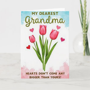 Herzliche Blumen-Oma-Karte Karte