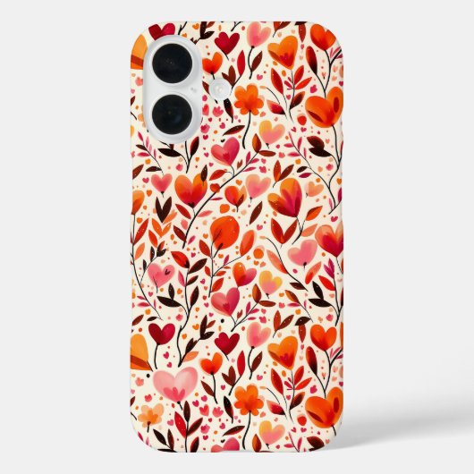 Herzliche Blüten Case-Mate iPhone Hülle (Rückseite)