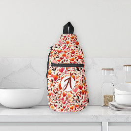 Herzliche Blüten Crossbody Bag