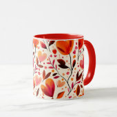 Herzliche Blüten: Valentinstag Tasse (VorderseiteRechts)