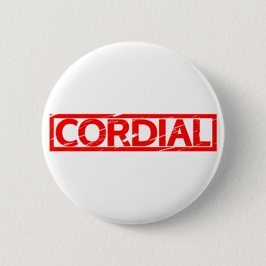 Herzliche Briefmarke Button (Vorderseite)