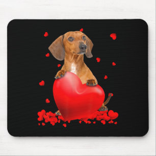 Herzliche Dackel Hund Lover Weihnachten Valentinst Mousepad