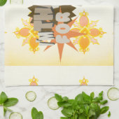 Herzliche Dankbarkeit: "Danke für dich" mit Liebe, Geschirrtuch (Gefaltet)