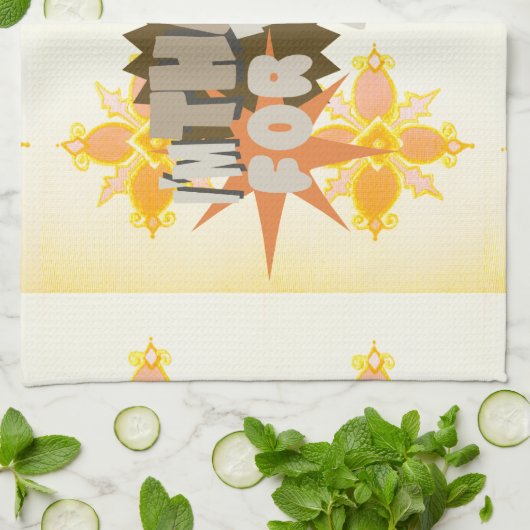 Herzliche Dankbarkeit: "Danke für dich" mit Liebe, Geschirrtuch (Gefaltet)