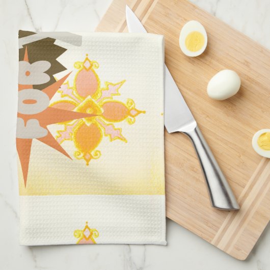 Herzliche Dankbarkeit: "Danke für dich" mit Liebe, Geschirrtuch (Viertel Falte)