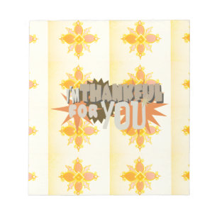 Herzliche Dankbarkeit: "Danke für dich" mit Liebe, Notizblock