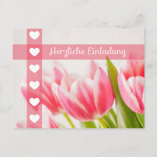 Herzliche Einladung für den Briefkasten! Postkarte