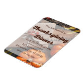 Herzliche Einladung zu einem köstlichen Erntedank Magnet (Linke Seite)