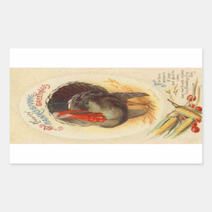 Herzliche Erntedank-Gruß-Vintager Aufkleber