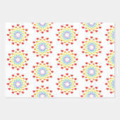 Herzliche Farben Geschenkpapier Set (Vorderseite 2)