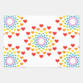 Herzliche Farben Geschenkpapier Set (Vorderseite 3)