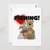 HERZLICHE FISCHEREIEN POSTKARTE (Vorne/Hinten)