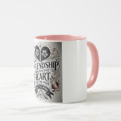 Herzliche Freundschaft Tasse (VorderseiteRechts)