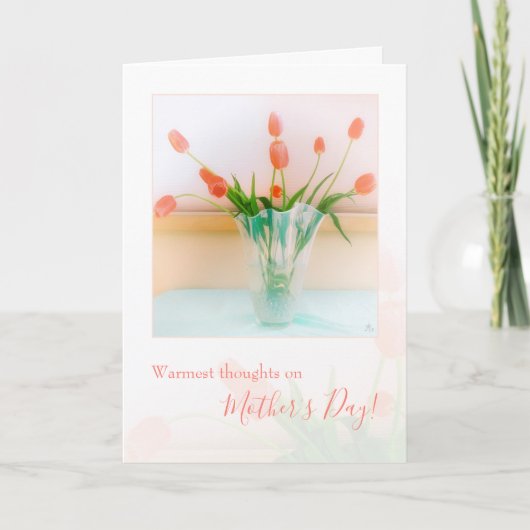 Herzliche Gedanken, Erinnerung am Muttertag Karte (Vorderseite)
