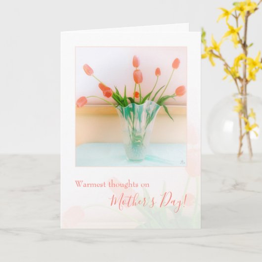 Herzliche Gedanken, Erinnerung am Muttertag Karte (Gelbe Blume)