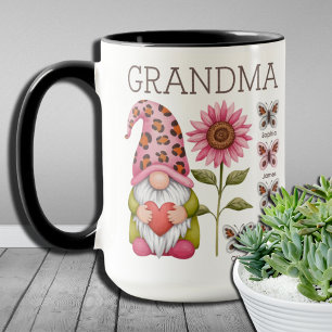 Herzliche Geschenke Oma Kind Namen, Mama und Oma Tasse