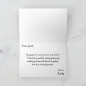 Herzliche Glückskarte für Sand Husband Karte (Innenseite)