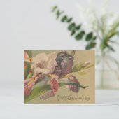 Herzliche Glückwünsche Blume Postkarte (Stehend Vorderseite)