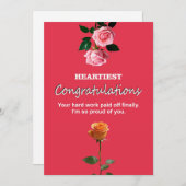 Herzliche Glückwünsche Einladung (Vorne/Hinten)