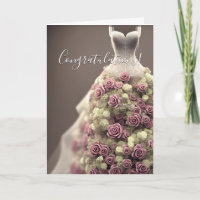Herzliche Glückwünsche Floral Brautparty Card