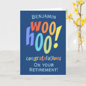 Herzliche Glückwünsche zu farbenfroher Typografie Karte (Gelbe Blume)