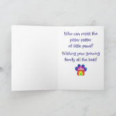 Herzliche Glückwünsche zu Ihrem neuen Welpen Karte (Innenseite)