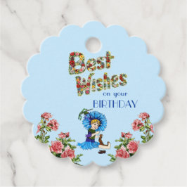 Herzliche Glückwünsche zu Ihrer Wildblume Geschenkanhänger