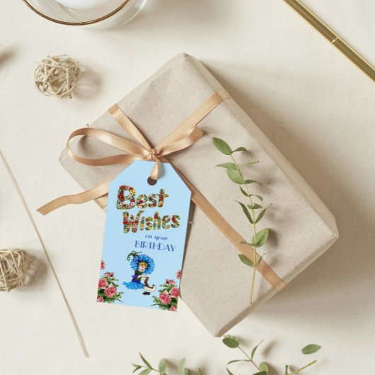 Herzliche Glückwünsche zu Ihrer Wildblume Geschenkanhänger