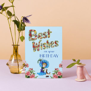 Herzliche Glückwünsche zu Ihrer Wildblume Karte