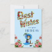 Herzliche Glückwünsche zu Ihrer Wildblume Karte (Vorderseite)