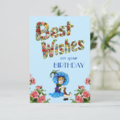 Herzliche Glückwünsche zu Ihrer Wildblume Karte (Stehend Vorderseite)