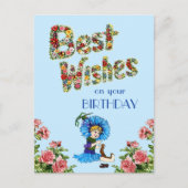 Herzliche Glückwünsche zu Ihrer Wildblume Postkarte (Vorderseite)