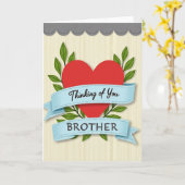 Herzliche Grüße an Dich Bruder Karte (Gelbe Blume)