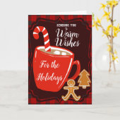 Herzliche Grüße für die Feiertage Karte (Gelbe Blume)