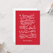 herzliche Grüße Karte (Vorderseite/Rückseite Beispiel)