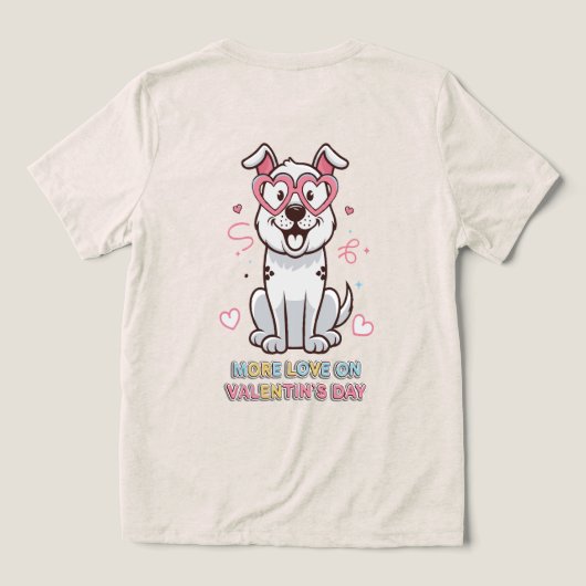 Herzliche Harmonie Tri-Blend Shirt (Design Rückseite)