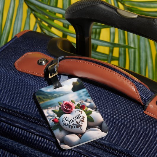 Herzliche Hommage an den Fluss Gepäckanhänger (Vorderseite Insitu 1)