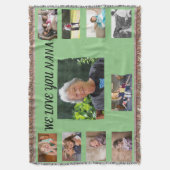 Herzliche Liebe für Nana Decke (Vorderseite Vertikal)