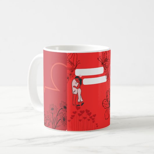 Herzliche Liebe Kaffeetasse (Vorderseite Links)
