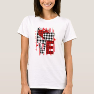 Herzliche Liebe Moderne Wasserfarbe Valentinstag T-Shirt