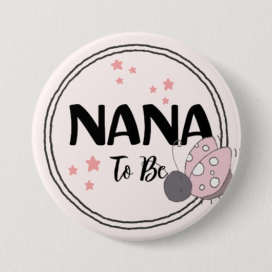 Herzliche Liebe: Nana-to-be Button (Vorderseite)