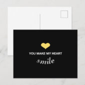 Herzliche Liebe Romantischer Valentinstag Funny Gi Postkarte (Vorne/Hinten)