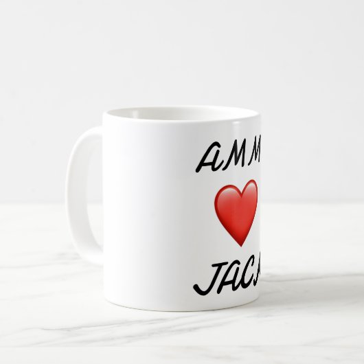 Herzliche Liebe Tasse (Vorderseite Links)