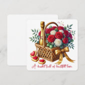 Herzliche Liebe - Valentinskarte Dankeskarte (Vorne/Hinten)