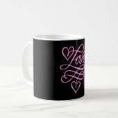 Herzliche Liebe Valentinstag Romantisches Sonnenge Kaffeetasse (Vorderseite Links)