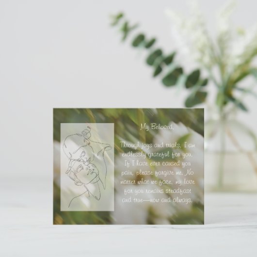 Herzliche Lieben Dankeskarte (Stehend Vorderseite)